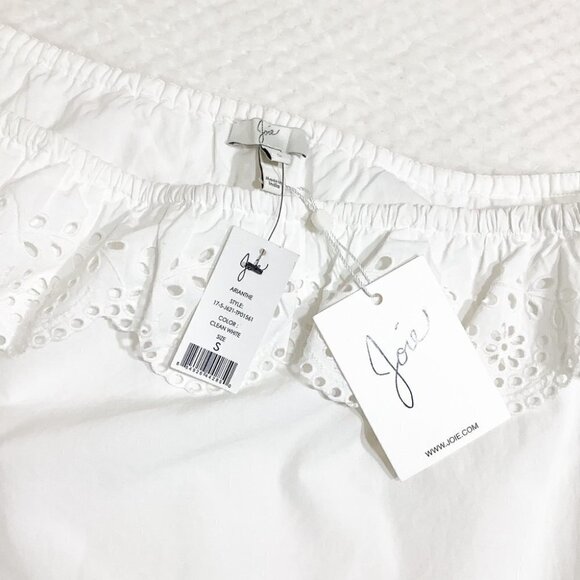 JOIE Arianthe ONE SHOULDER EYELET TOP. - Picture 5 of 7